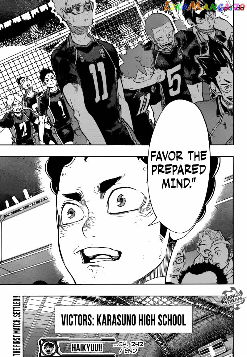 Haikyuu!!, Chapter 242 image 18